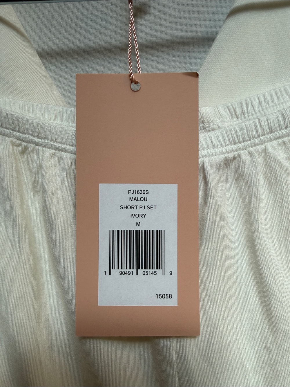 Eberjey Ivory Malou Lace-Trim Shortie Pajama Set - Picture 5 of 5